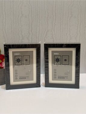 IKEA RIBBA Black Picture Photo Frames Set of Two